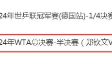 爱游戏体育下载:2024WTA年终总决赛半决赛直播频道平台 郑钦文vs克雷吉茨科娃直播观看入口地址